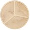 Welled Wood Surface, Circle With Trio Shaped, 10" X 10", For Wooden Trays, Crafts And Decorations, Welled Center For Resin Design Or Paint - Decoupage, Engraving, Wood Burning
